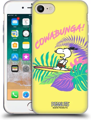 Miniatura 187 de Head Case Designs Peanuts Tropical Surf Snoopy Aloha Disco Gel Funda con licencia oficial [protección de grado militar] compatible con Apple iPhone