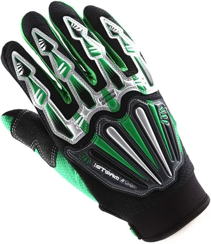 Miniatura 14 de Guantes juveniles de motocross 1Storm para motocicletas, BMX, MX, ATV, bicicletas todoterreno, modelo de esqueleto para niños
