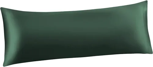 Miniatura 62 de Ersmak Juego de 2 fundas de almohada de satén estándar, ultra suaves y sedosas para cabello y piel, resistentes a las arrugas a la decoloración