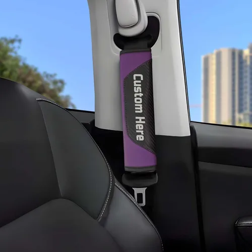 Miniatura 13 de Funda personalizada para almohadilla de cinturón de seguridad – Almohada suave para cinturón de seguridad para niños y adultos – Almohadilla
