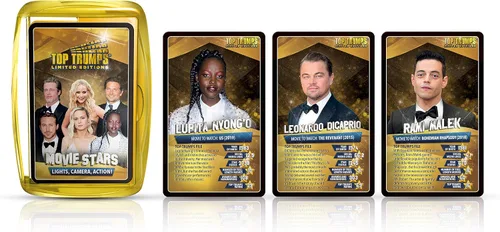 Miniatura 5 de Top Trumps Juego de cartas Top 30 Estrellas de Cine – Juegos familiares para niños y adultos – Juegos de aprendizaje – Juegos de cartas para niños