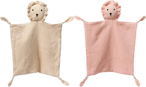Miniatura 11 de insular Manta de conejo Lovey para niños y niñas, manta de seguridad de muselina de algodón orgánico para bebés, suave y transpirable, toalla Conejo