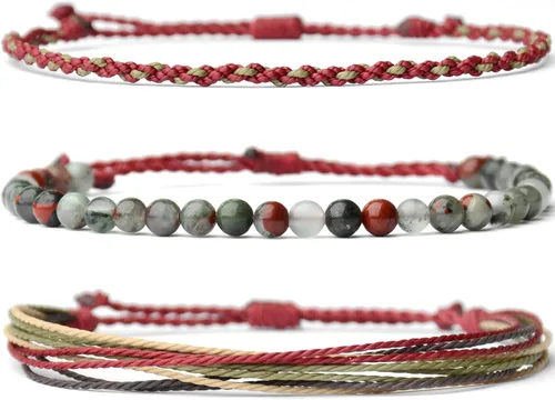Miniatura 74 de Pulsera curativa hecha a mano con cuentas de piedra natural, regalo para hombres, pulsera de cuerda ajustable