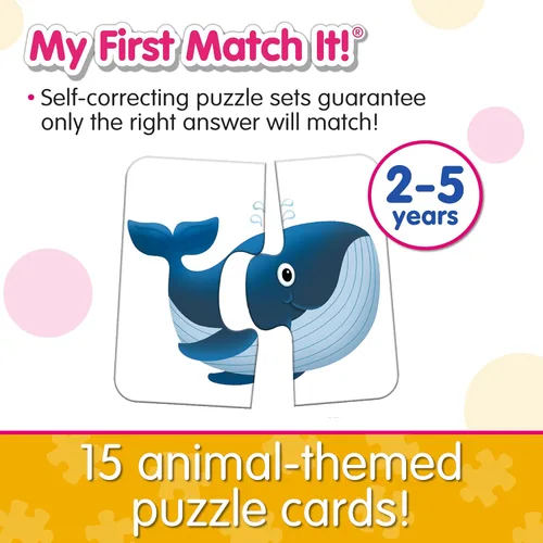 Miniatura 3 de The Learning Journey: ¡Mi primer juego de emparejar! - Cabezas y colas - 15 juegos de rompecabezas autocorregibles de memoria de animales