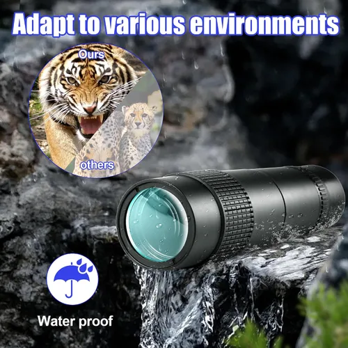 Miniatura 4 de Telescopio militar 10-300x40 – Monoculares para adultos de alta potencia, telescopio monocular compacto para caza, observación de estrellas