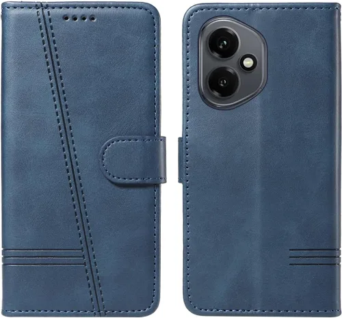 Miniatura 65 de Funda con tapa para Huawei Nova Lite 3, protección de 360 grados, a prueba de golpes, de piel sintética, con función atril y 3 ranuras