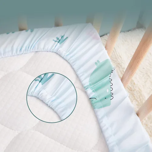 Miniatura 2 de Sábanas personalizadas para cuna para bebé niño y niña, diseño de flor de corona dorada, sábana bajera unisex para cuna para niño, suave como