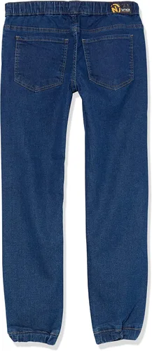Miniatura 5 de Nautica Pantalones de mezclilla elásticos para niños, estilo de 5 bolsillos y cierre de cordón