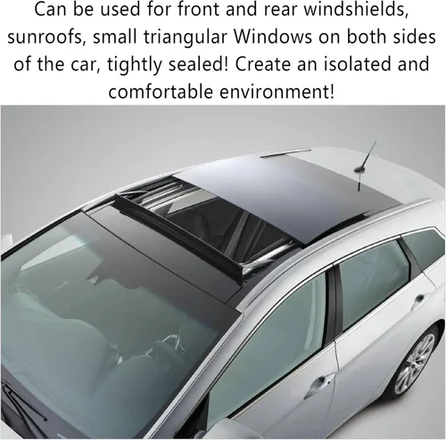 Miniatura 5 de Tira de sellado de parabrisas de automóvil, tira de sellado de goma flexible, tira de sellado de techo solar, burletes multifuncionales para 23 pies