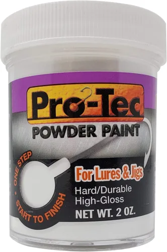 Miniatura 21 de Pro-Tec Pintura en Polvo para Jigs y Señuelos, Pintura para Señuelos de Pesca de Cabeza de Jig Resplandor verde brillante