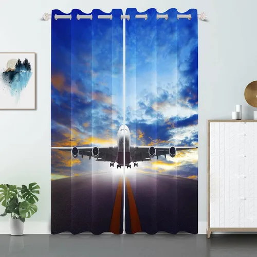 Miniatura 29 de Cortinas opacas de fútbol para dormitorio de niños, con temática deportiva, para sala de fútbol, cortinas de fútbol en blanco y negro
