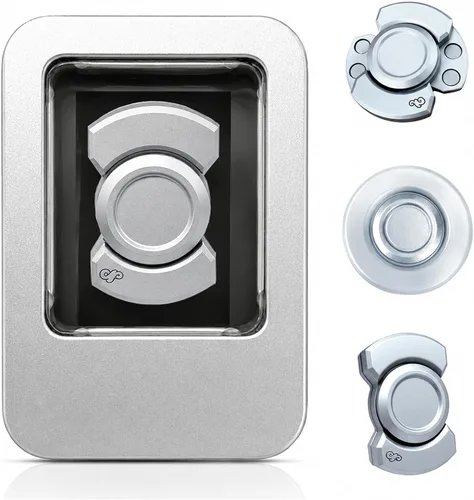 Miniatura 9 de Juguetes de metal de aleación para adultos, fidget spinner silencioso 3 en 1, juguetes antiestrés, juguetes sensoriales navideños para adultos