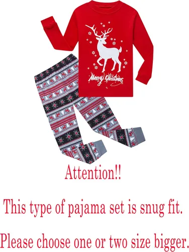 Miniatura 2 de Family Feeling - Conjunto de pijama de manga larga, diseño 100% de algodón, para niños pequeños
