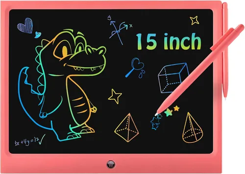 Miniatura 8 de Paquete de 2 tabletas de escritura LCD, 12 pulgadas, colorido tablero de dibujo para niños pequeños, juguete educativo borrable regalo de cumpleaños