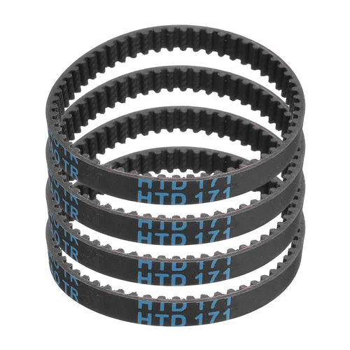 Miniatura 35 de uxcell 4pcs HTD-3M correa dentada de goma 60 dientes, 7.087 in de longitud de paso x 0.236 in de ancho x 0.094 in de altura, correa de distribución