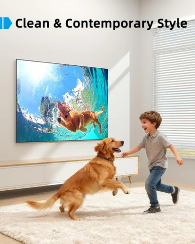 Miniatura 9 de Supcline Soporte de pared para TV sin montantes para la mayoría de televisores de 26 a 100 pulgadas de hasta 200 libras, soporte de TV para paneles
