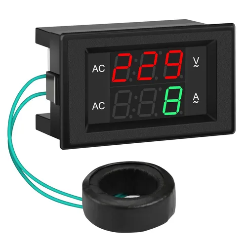 Miniatura 11 de DROK DC 4.5-100V Multímetro digital con voltímetro, amperímetro y panel de medidor de voltaje, medidor de amperios DC, medidor de voltaje, probador