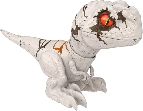 Mattel Jurassic World Dominion Uncaged Rowdy Roars Atrociraptor Fantasma Dinosaurio Figura de Acción, Juguete con Movimiento Interactivo y Sonido