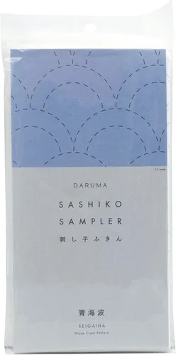 Miniatura 35 de DARUMA Sashiko Sampler - Tela original color azul marino (ángulo recto conectado)