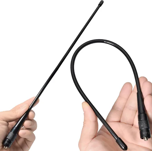 Miniatura 7 de HYS 20W GMRS Radio bidireccional SMA hembra HT 14.96 pulgadas Antena, 462MHz a 467 MHz UHF, 2.5dBi ganancia, para 460-470Mhz Amateur GMRS Walkie