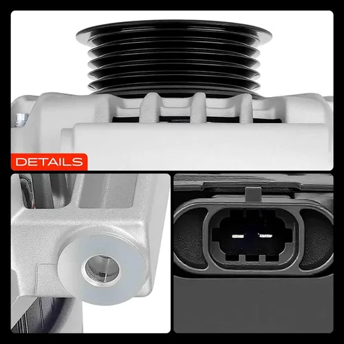 Miniatura 9 de A-Premium Alternador compatible con Chevrolet Malibu 2008-2012, cobalto 2008-2010 y Pontiac G5 2008-2010 y Saturn Aura 2008-2009, Sky 2008-2008, Vue