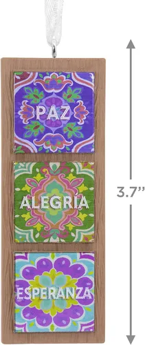 Miniatura 4 de Hallmark Vida Peace Tiles Adorno de Navidad (0001HDA1586)