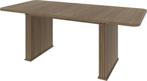 Miniatura 4 de Mesa de comedor extensible de 62.99 a 78.7 pulgadas para 6, 8 y 10, moderna mesa expandible de cocina de madera de granja, mesas de conferencias
