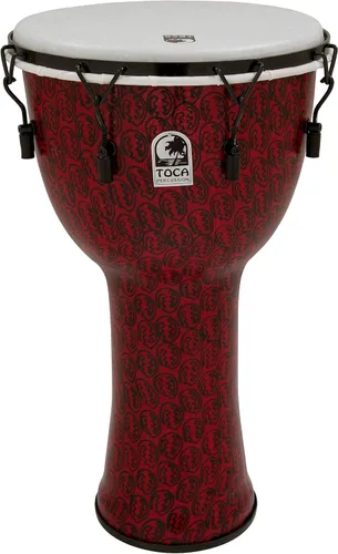 Miniatura 6 de Toca Freestyle II Mecánicamente Tuned Djembe - Puesta de sol africana