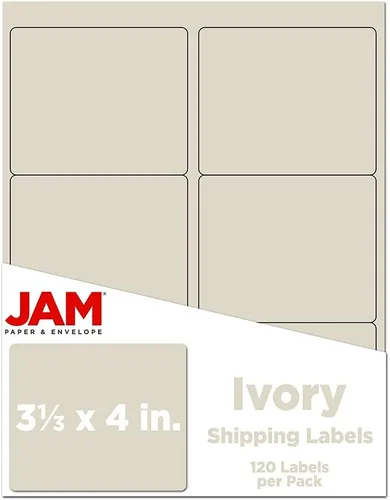 Miniatura 67 de JAM PAPER Etiquetas de envío de hoja completa - Papel adhesivo imprimible - 8 1/2 x 11 - Amarillo - 10 páginas completas/paquete