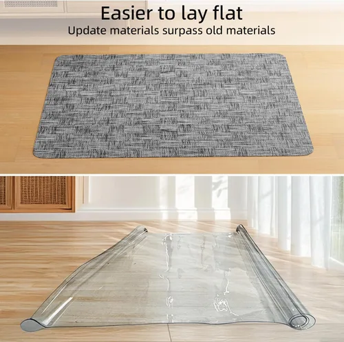 Miniatura 3 de Yecaye Tapete para silla de oficina para suelo de madera dura, 35" x 47" protege el suelo debajo del escritorio de la computadora para silla