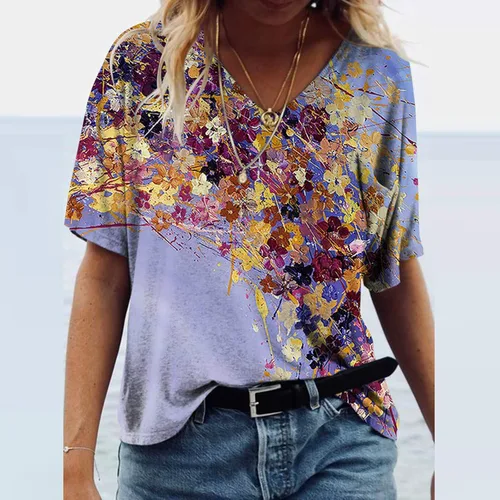 Miniatura 3 de Cute Summer Tank Tops for Women,Womens T Shirts Short Sleeve V Neck Casual Summer Tops Tshirts Loose Fit Shirts