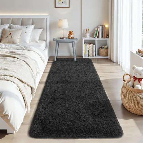 Miniatura 72 de Zentavio - Alfombras para sala de estar, alfombras de área verde oscuro de 3 x 5 pies, alfombra de césped artificial, alfombra de pelo mullido
