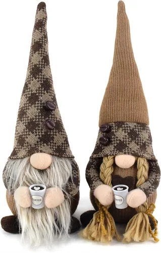 Miniatura 9 de 2 piezas de gnomos de manzana para parejas, adornos de felpa hechos a mano, muñeca sueca Tomte, fruta, nisse, elfo, bandeja escalonada, gnomo, rojo