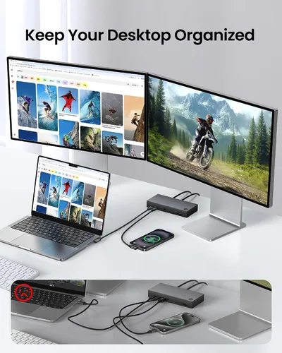 Miniatura 3 de Silkland Cable de datos USB C de 20 Gbps en ángulo recto, corto de 1 pie y 90 grados USB C 3.2 Gen 2x2, cable de transferencia de datos de alta