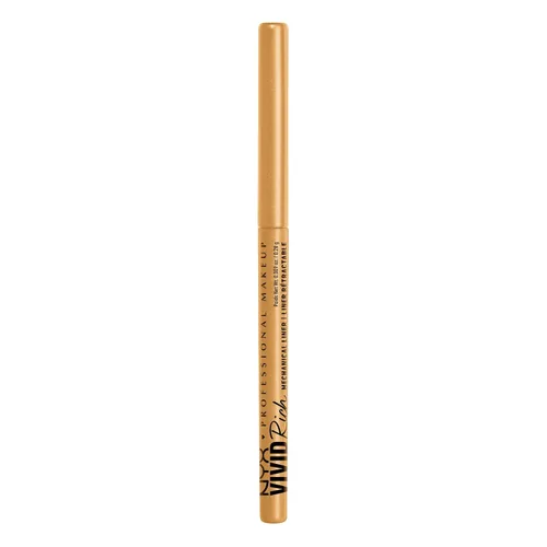 Miniatura 9 de NYX Maquillaje Profesional Lápiz de ojos mecánico, Mecánico rico vívido, Delineador retráctil cremoso - Deslumbrante ámbar, Delineador dorado