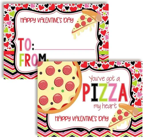 Miniatura 14 de AmandaCreation - Tarjetas para el día de San Valentín con chispas de chocolate con chispas de chocolate para regalar a amigos y compañeros de clase