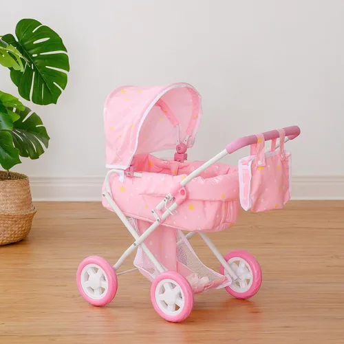 Miniatura 4 de Olivia's Little World - Carriola de Paseo con Cuna para Muñecas, Carriola de Muñecas para Niñas de 3, 4, 5 Años, Carriola de Juguetes para Niños