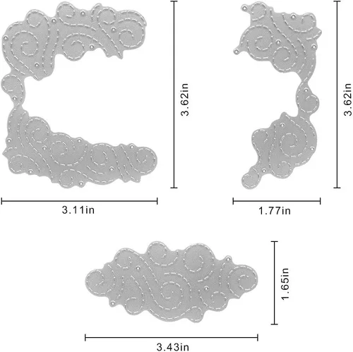 Troqueles de corte de fondo de nube de metal, troqueles en relieve para tarjetas en relieve, plantillas para hacer tarjetas, álbumes de recortes y