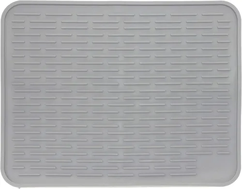 Miniatura 11 de Tapete de secado de platos de silicona XXL para encimera de cocina o debajo del fregadero, 24 x 18 pulgadas, extragrande, tapete impermeable