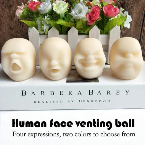 Miniatura 2 de Pelotas Divertidas con Caras de Emociones Humanas - Pelotas Antiestrés para Apretar para Niños y Adultos, Juguetes Sensoriales para Autismo