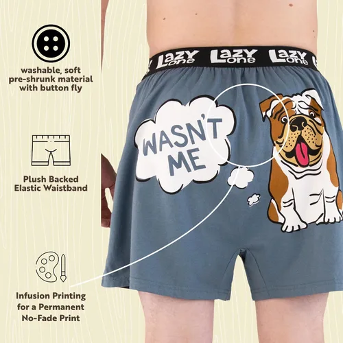 Miniatura 6 de Lazy One Funny Animal Boxers, Novelty Boxer Shorts, Gag Gifts for Men, Humorous Underwear For Men