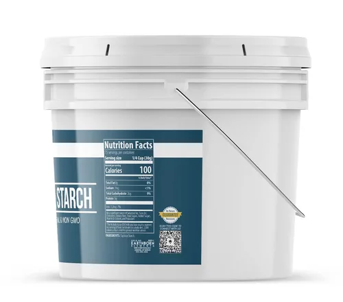 Miniatura 2 de Earthborn Elements Paquete de harina de arroz integral y almidón de tapioca (cubos de 1 galón), molido fino, ingredientes versátiles, hornear