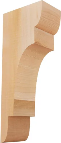 Miniatura 51 de Ekena Millwork COR04X12X12NEB00RWR 4 pulgadas de ancho x 12 pulgadas de profundidad x 12 pulgadas de alto New Brighton Rough Sawn Corbel, cedro rojo