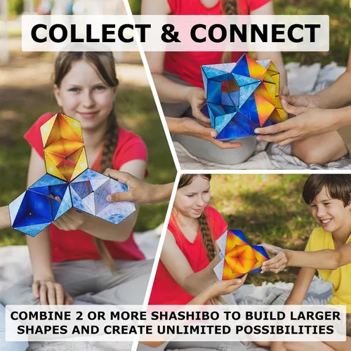 Miniatura 8 de Shashibo Juguete sensorial antiestrés para adultos y niños, juguete para aliviar el estrés para adultos, adolescentes y niños, juguetes geniales