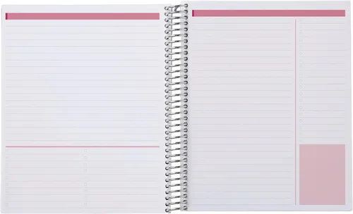 Miniatura 6 de Erin Condren Cuaderno de productividad con espiral de 8.5 x 11 pulgadas, diseño metálico Ahsoka Be Fearless, página funcional de productividad