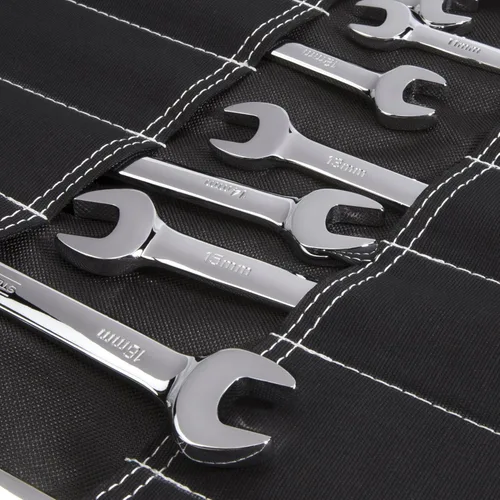 Miniatura 3 de Dickies Rollo organizador grande de llaves inglesas/destornilladores para mecánicos, 23 bolsillos para herramientas, construcción de lona Negro