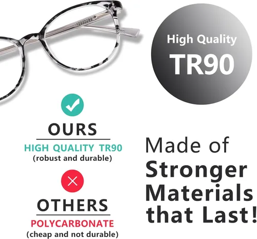 Miniatura 5 de Blue Light Glasses for Women, TR90 Fashion Blue Light Blocking Glasses for Computer