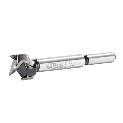 Miniatura 53 de Mollom Broca Forstner de 1/4" (6.3 mm) para carpintería precisa con un grosor de carburo YG8 duradero de 0.063 in, esta herramienta de corte