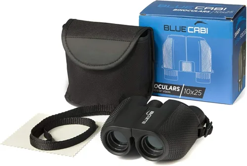Binoculares compactos de 10 x 25 – Binoculares ligeros, plegables y de alta potencia para adultos y niños con potente aumento de larga distancia de