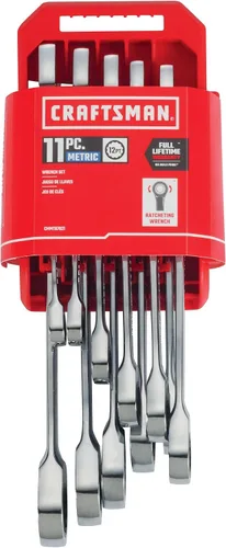 Miniatura 4 de CRAFTSMAN Juego de llaves de trinquete, métricas, 11 piezas (CMMT87021)